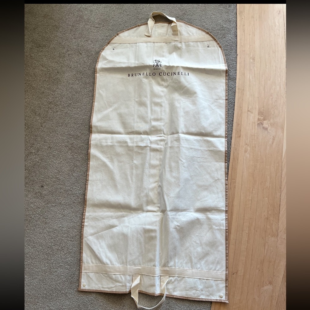 Brunello Cucinelli Cream Garment Cover